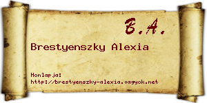 Brestyenszky Alexia névjegykártya
